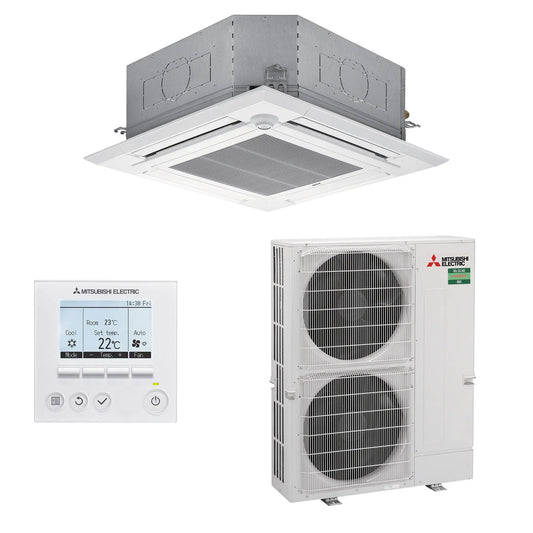 Mitsubishi Electric 14kW Cassette Split System PLA-M140EA2-A.TH / PUZ-M140VKA2-A.TH