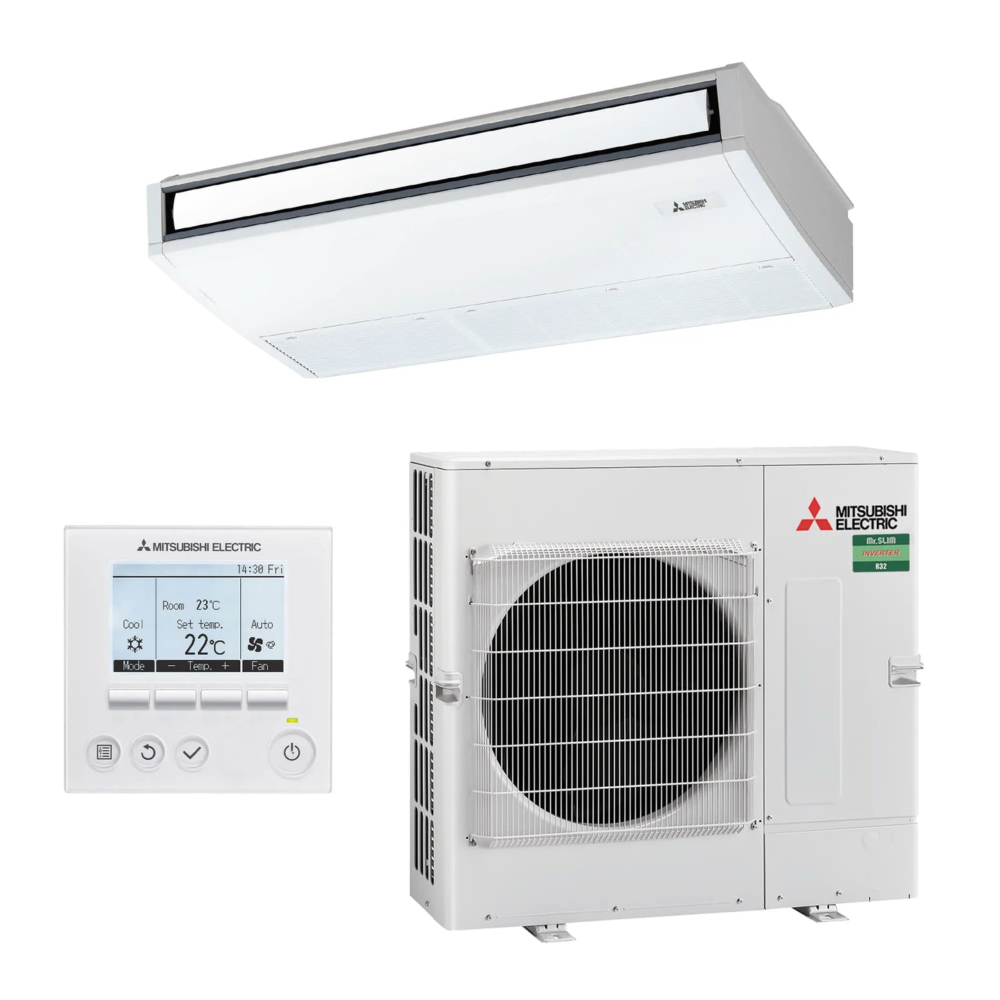 Mitsubishi Electric 10kW Under Ceiling Split System (Power Inverter) PCA-M100KA / PUZ-M100VKA-A.TH