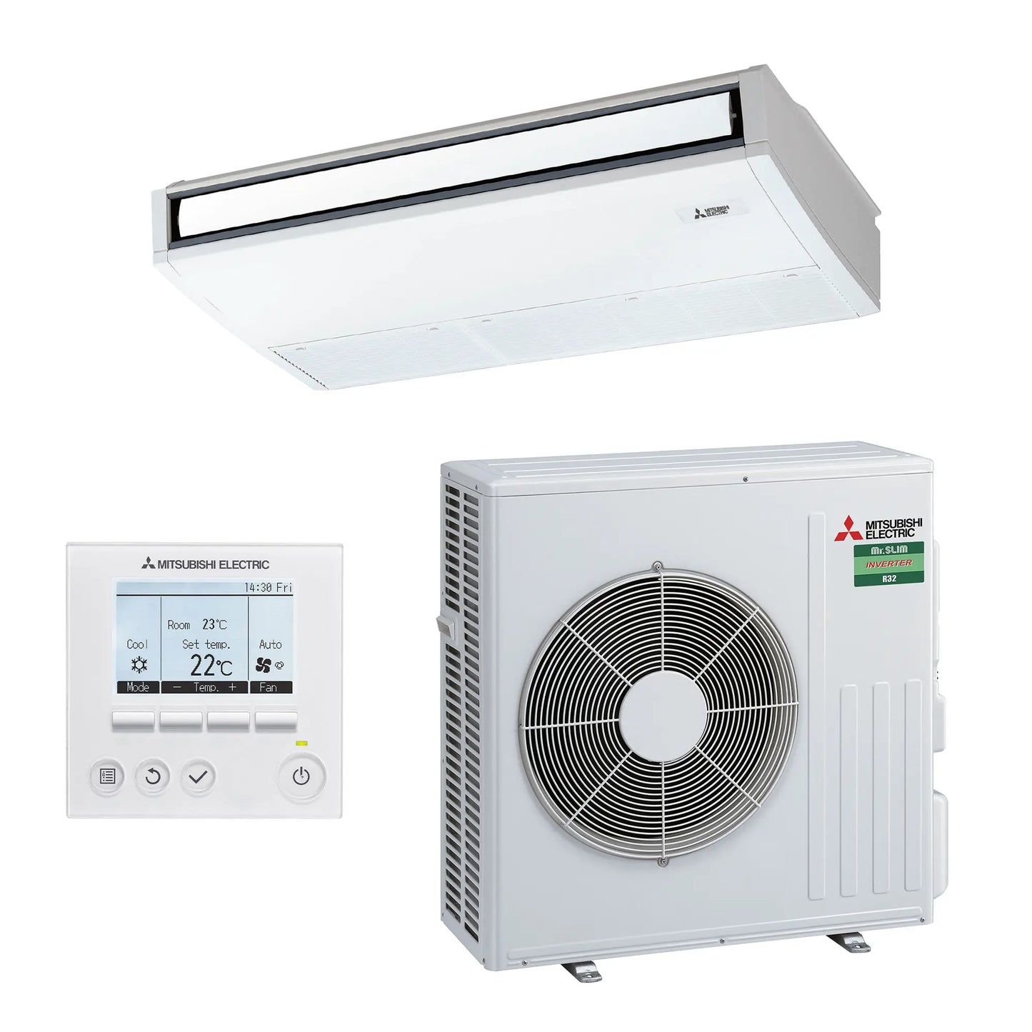Mitsubishi Electric 7.1kW Under Ceiling Split System (Power Inverter) PCA-M71KA / PUZ-ZM71VHA2-A